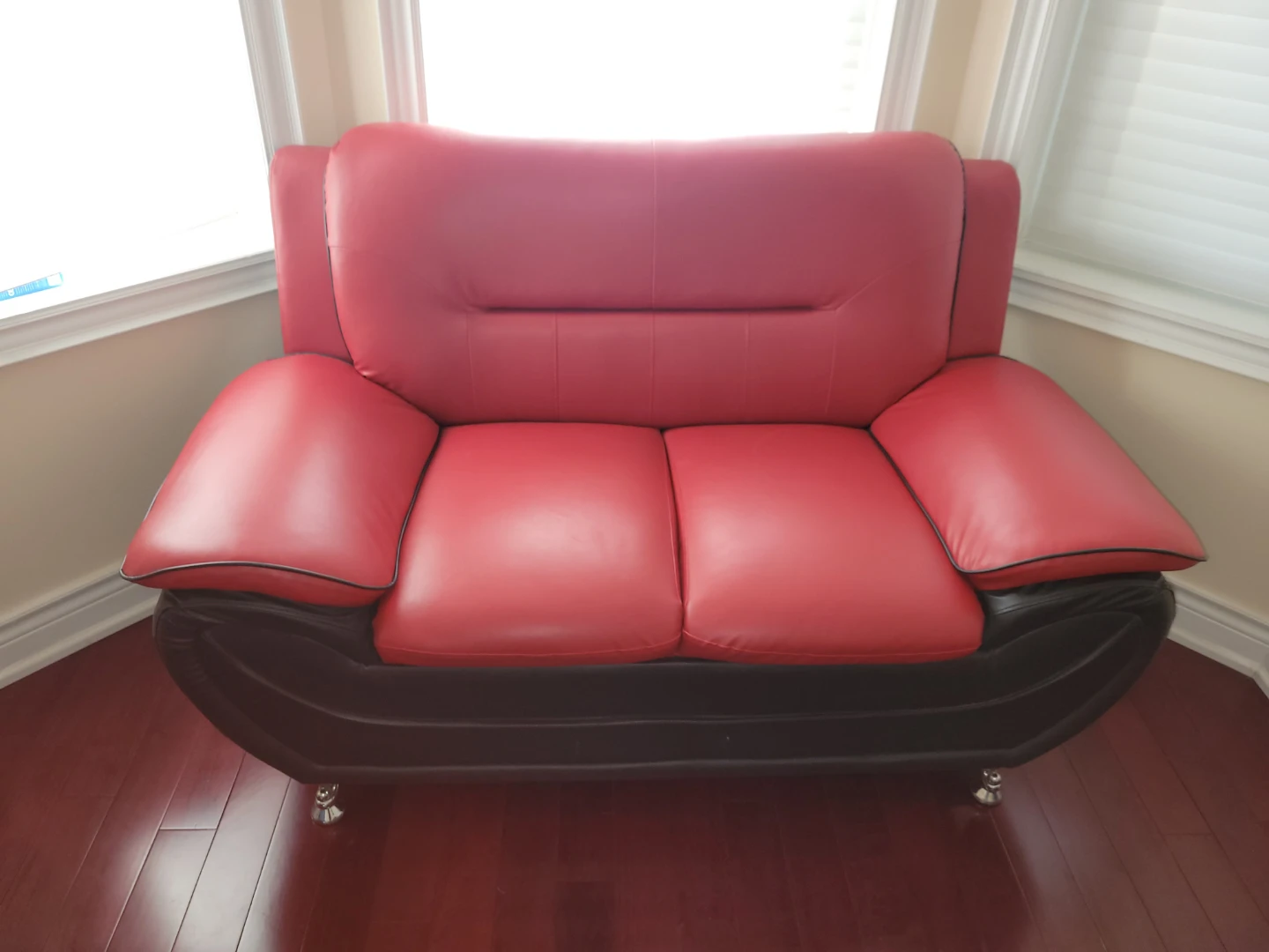 Red and Black Loveseat