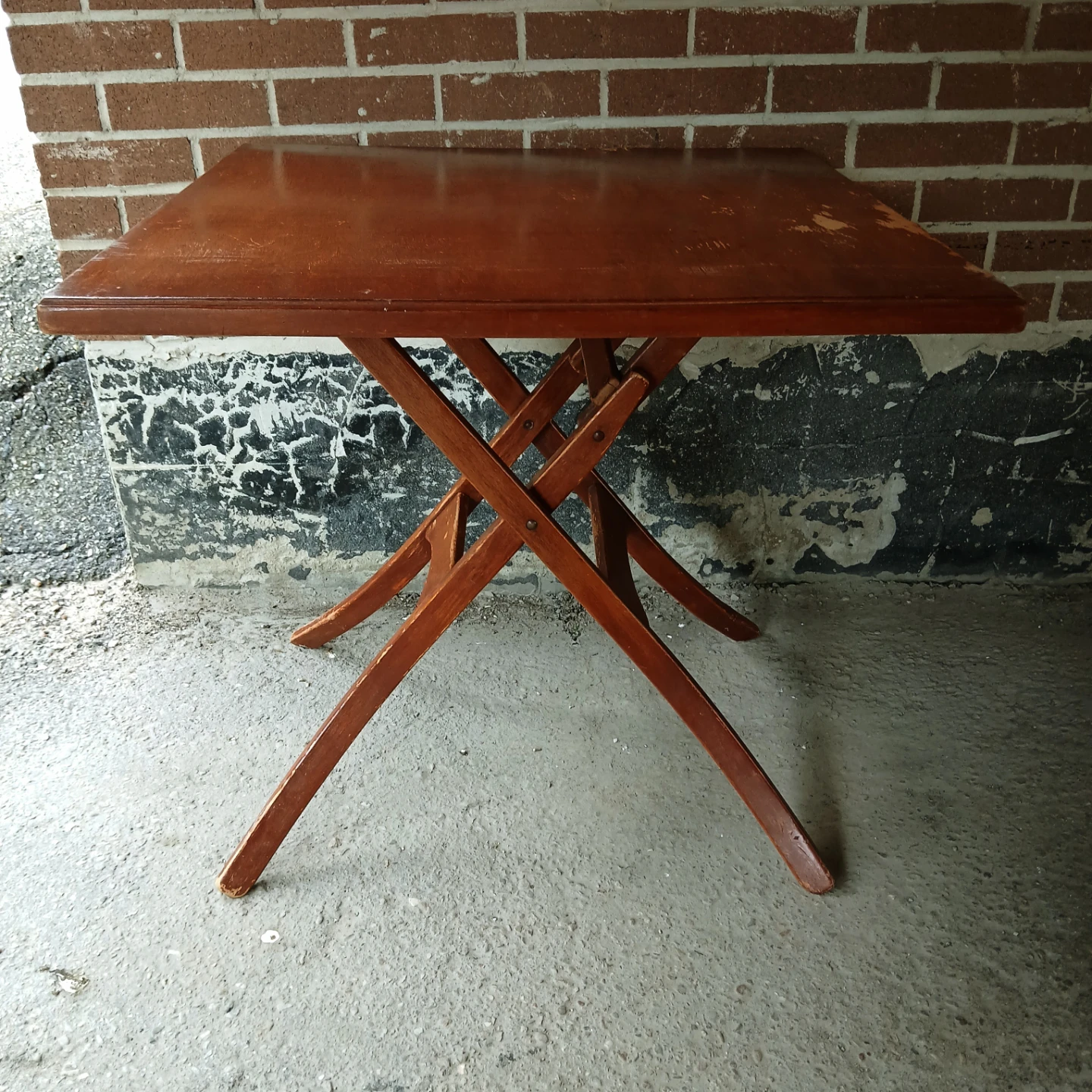 Wooden Folding Side Table