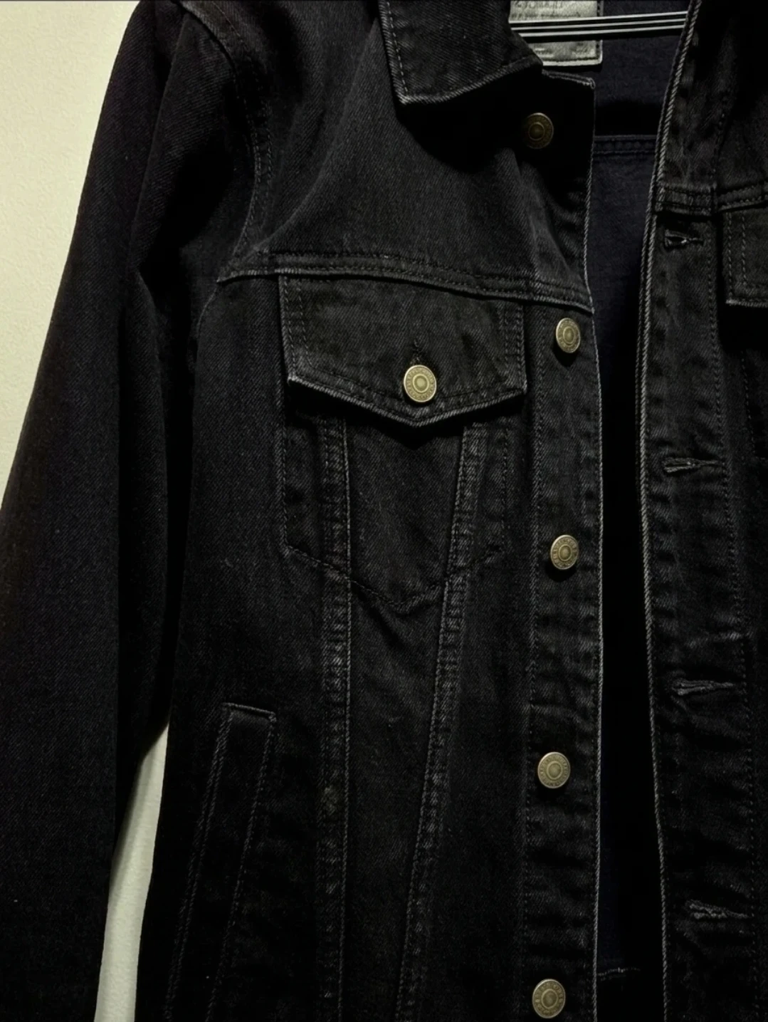 Abercrombie & Fitch Black Denim Jacket - Size S - photo 3
