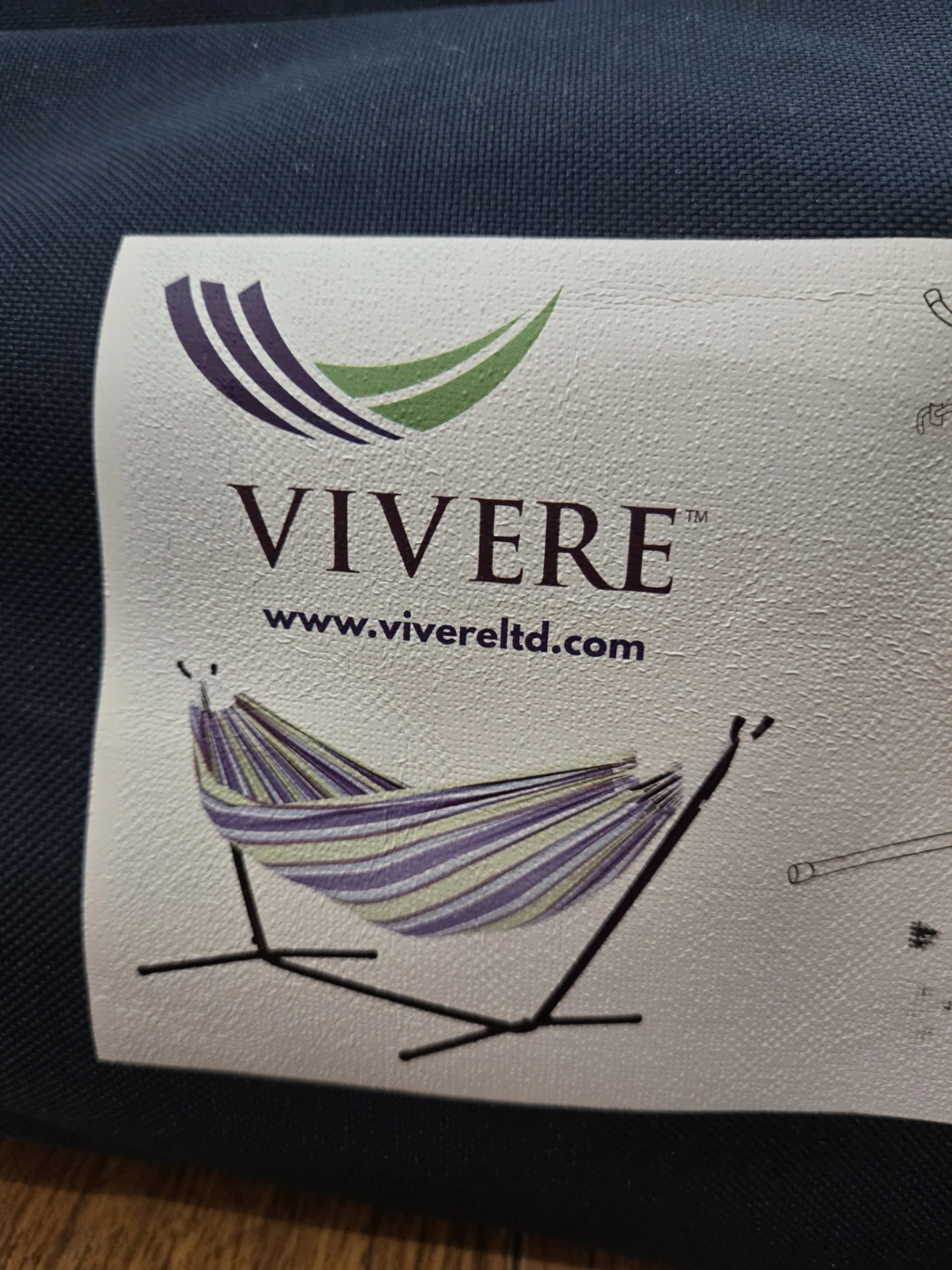 Vivere Hammock with Stand (white) - Pickup only