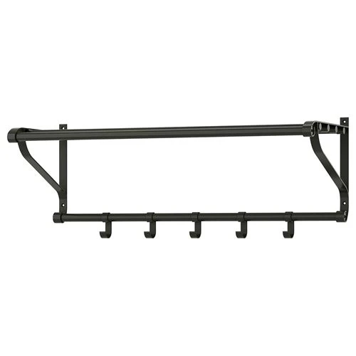 IKEA PORTIS Wall Shelf with Hooks