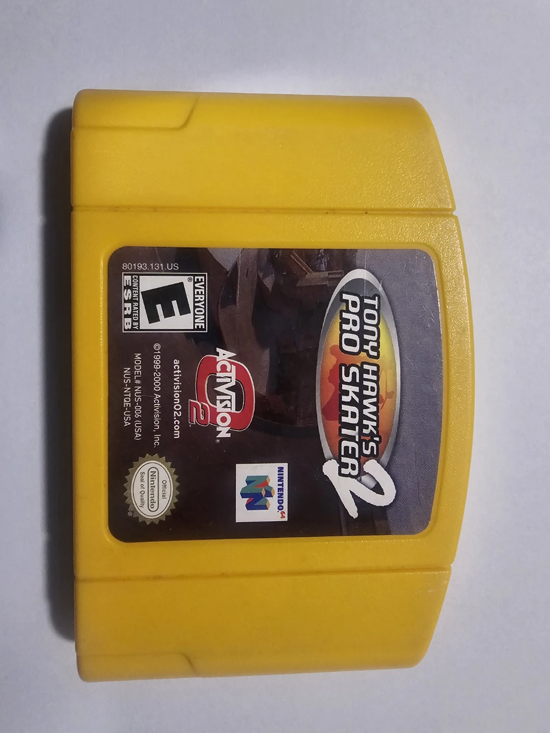 Tony Hawk's Pro Skater 2 Nintendo 64 Game Cartridge