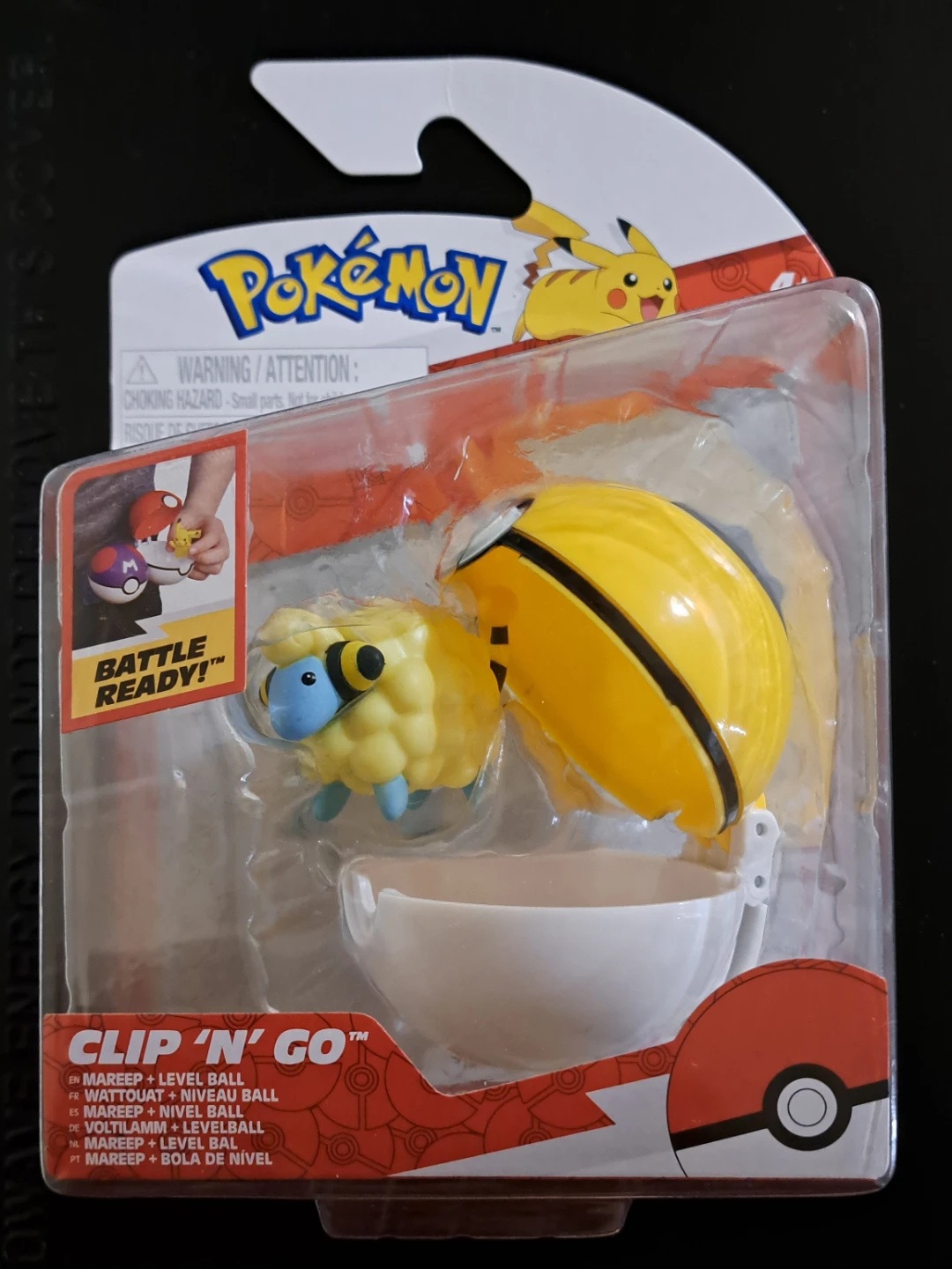 Pokemon Clip 'N' Go Mareep + Level Ball