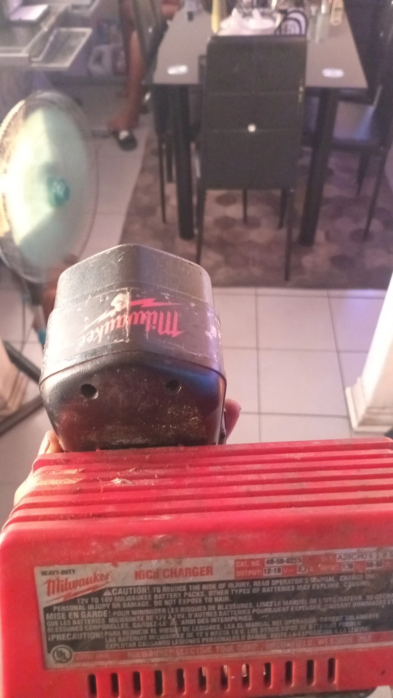 Milwaukee battery and charger