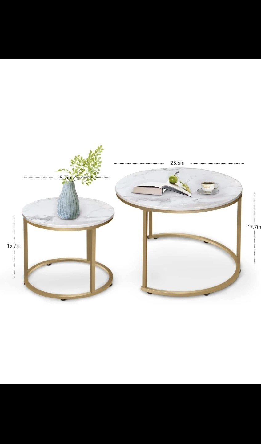 Marble Coffee Tables set (2 new pcs) - photo 5