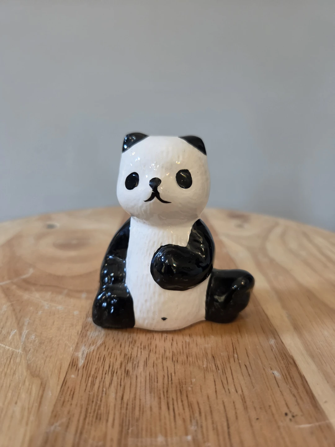 VTG Glazed Ceramic Panda Figurine 3"  🐼