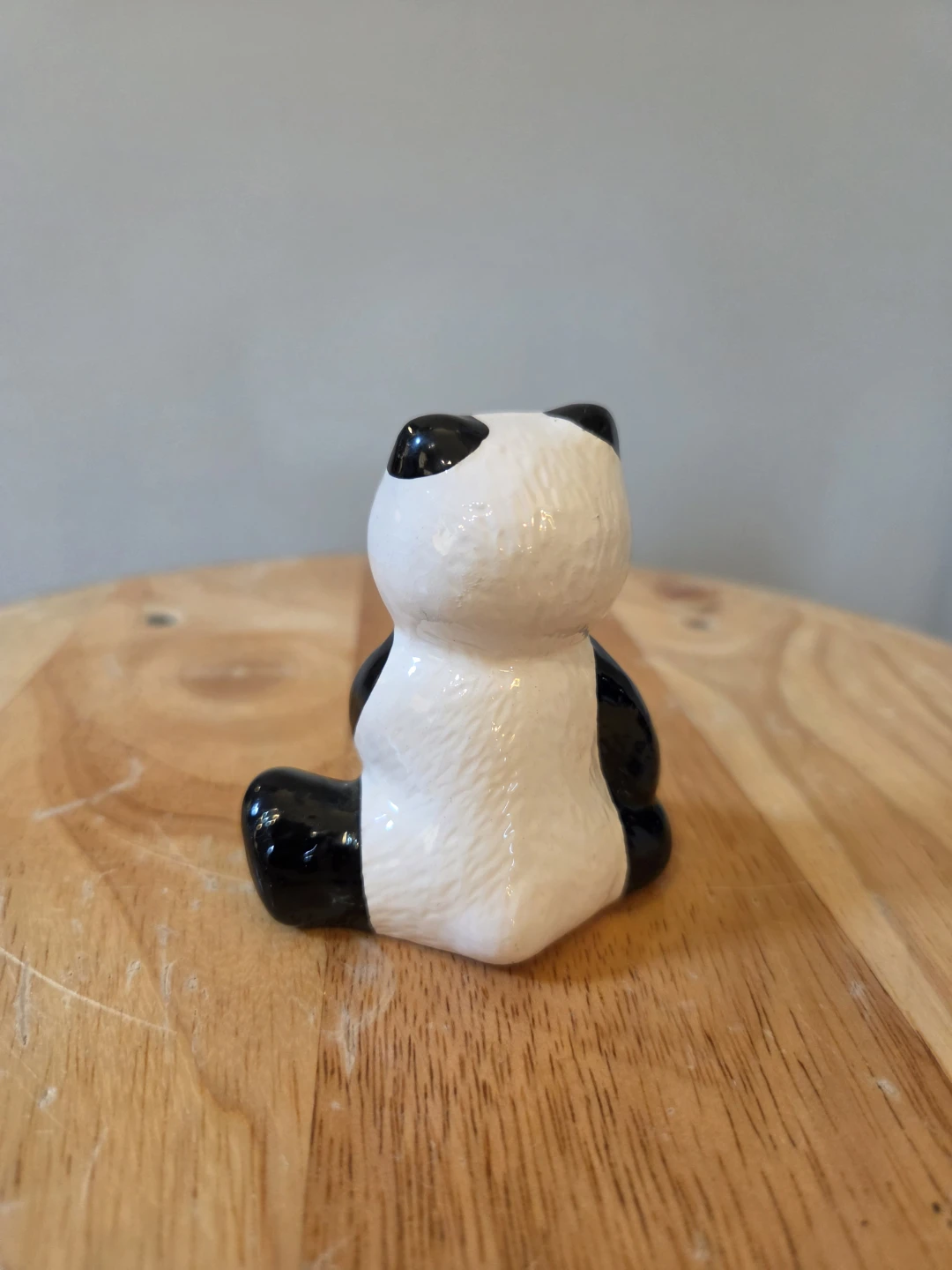 VTG Glazed Ceramic Panda Figurine 3"  🐼 - photo 2