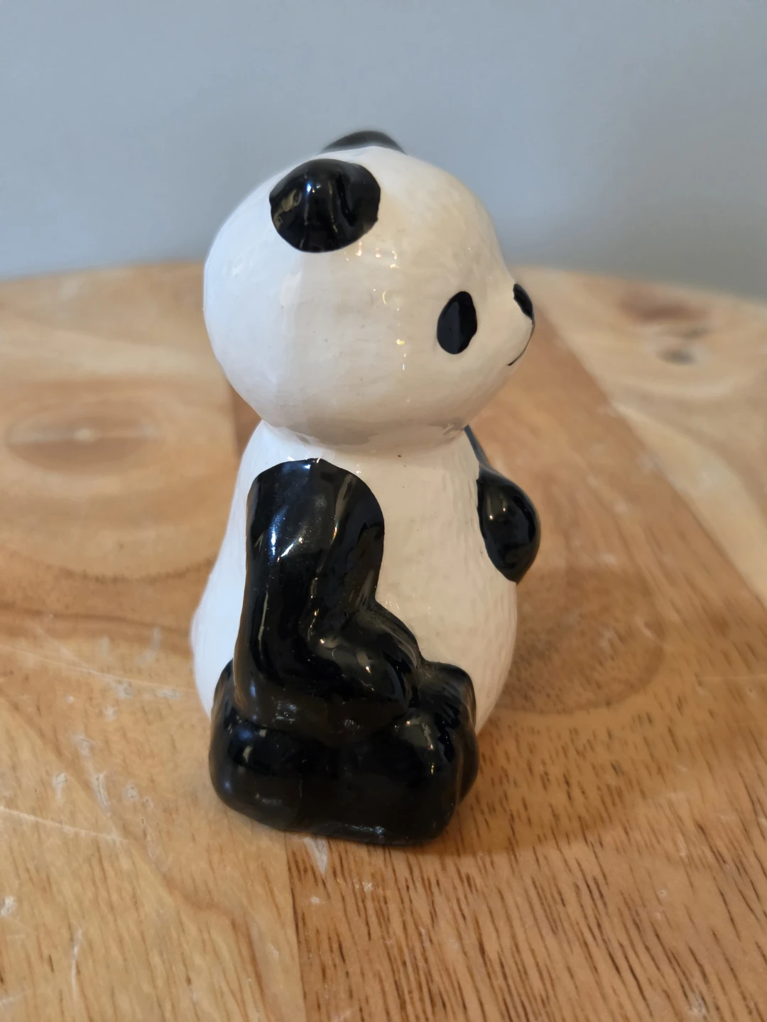 VTG Glazed Ceramic Panda Figurine 3"  🐼 - photo 3