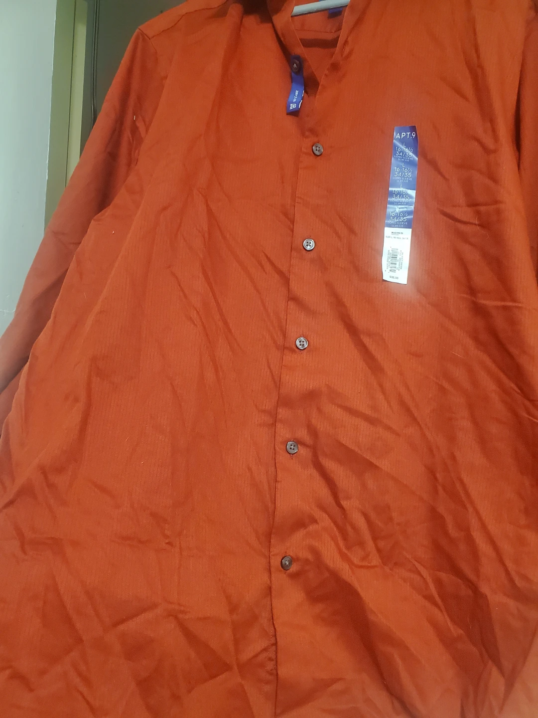 APT.9 Easy Care Slim Fit Long Sleeve Shirt