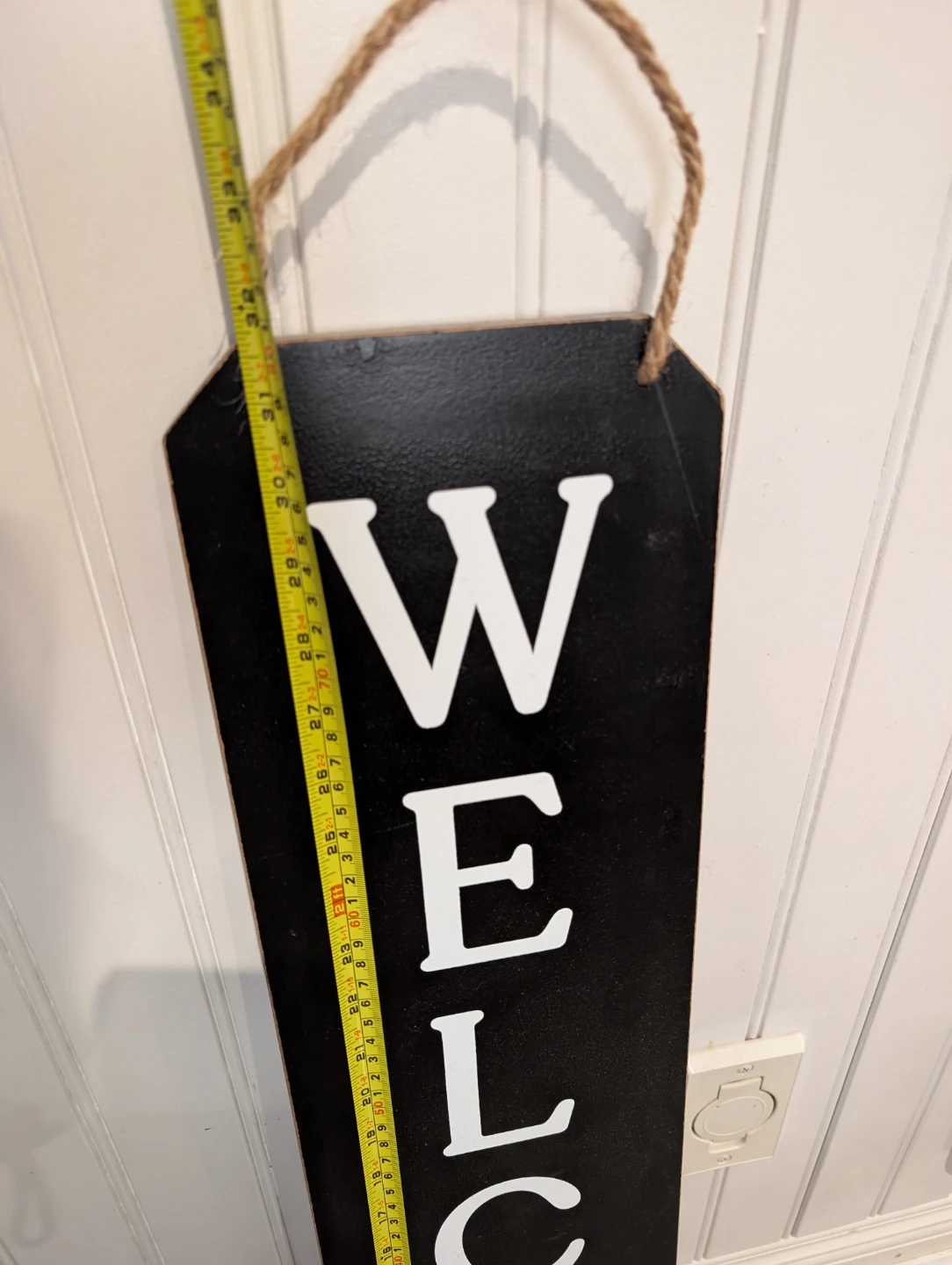 Black Welcome/Hello Porch Sign - photo 2