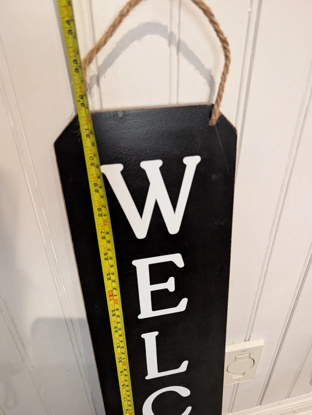 Black Welcome/Hello Porch Sign - photo 2
