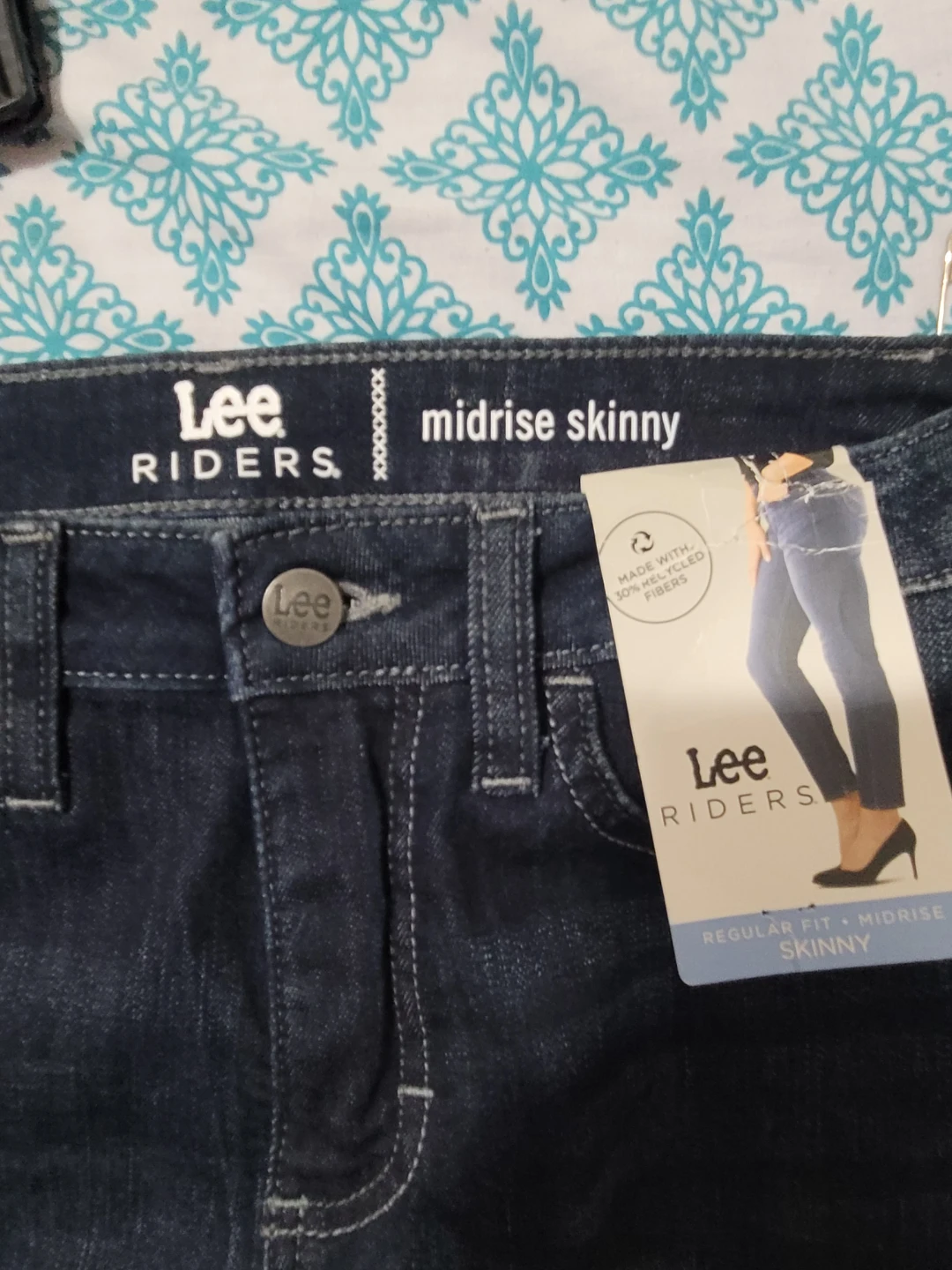 Lee Riders Midrise Skinny Jeans Women's Size 8 Medium - photo 2