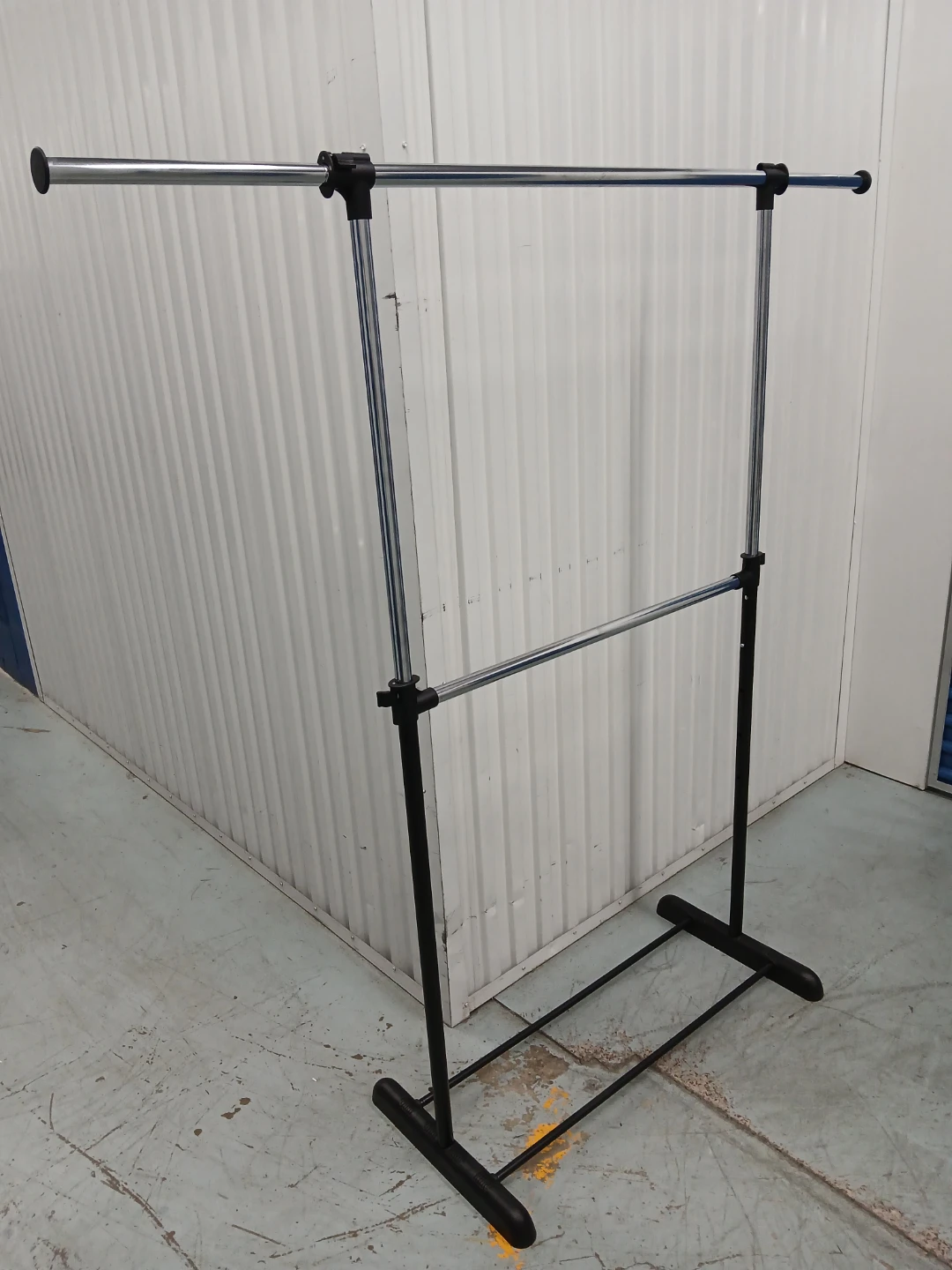Double Rail Rolling Garment Rack