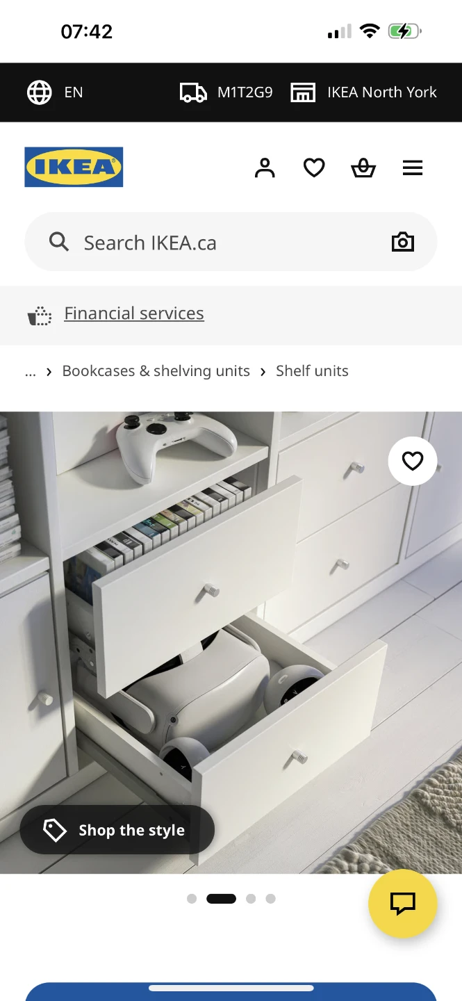 IKEA KALLAX White Shelf Unit with 2 Drawers - photo 3
