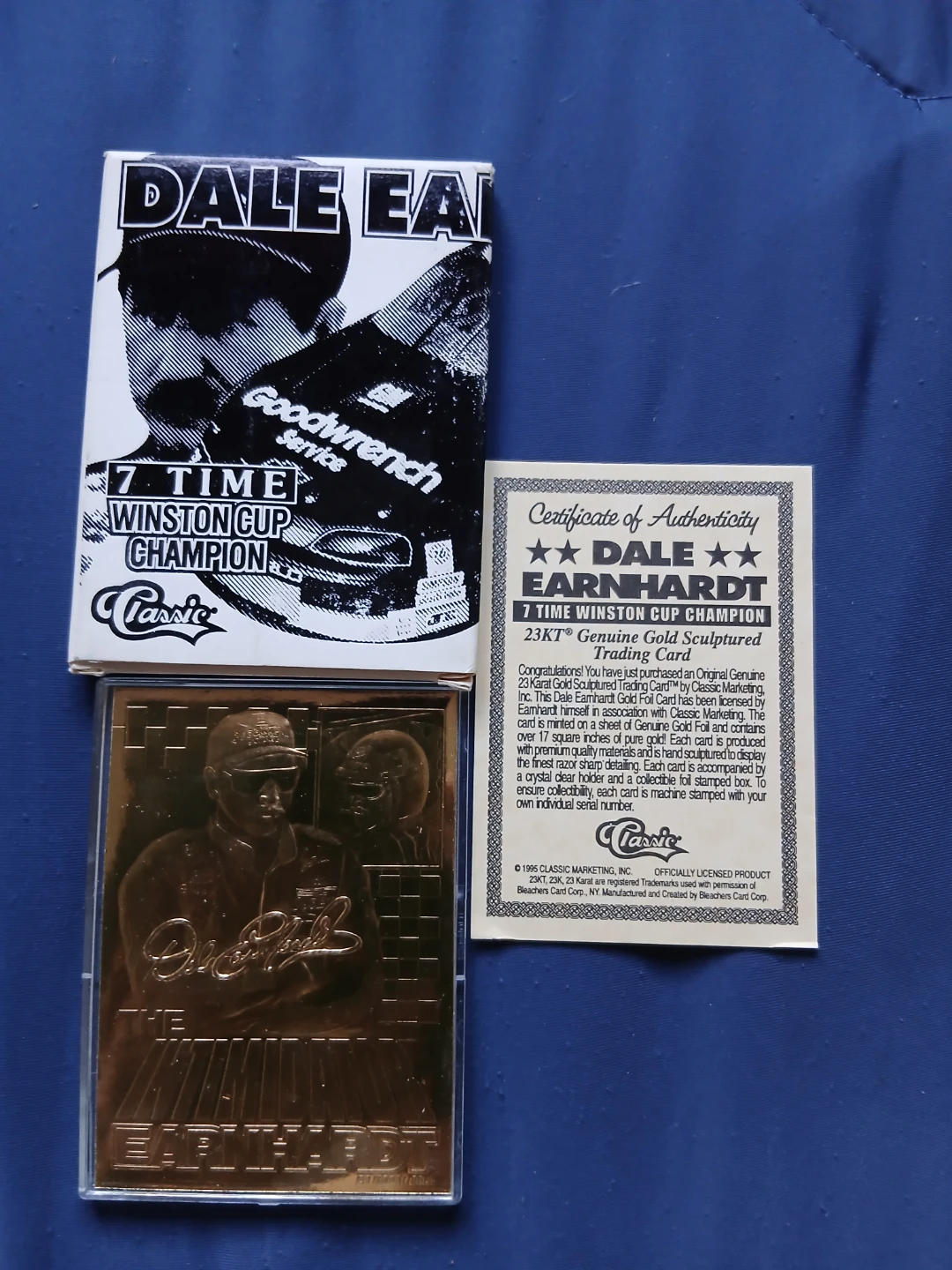 Dale Earnhardt 7 Time Winston Cup Champion Gold Card - photo 2