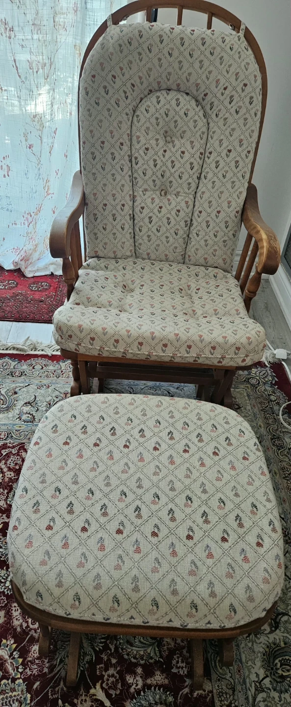 Glider Chair and Ottoman Set - photo 2
