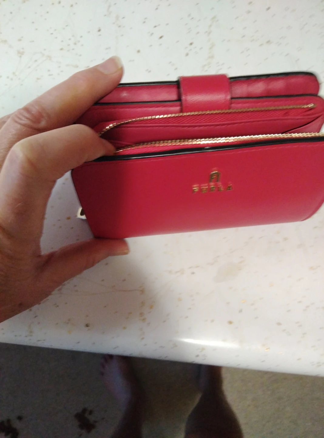 Furla Pink Leather Bi-Fold Wallet - photo 3