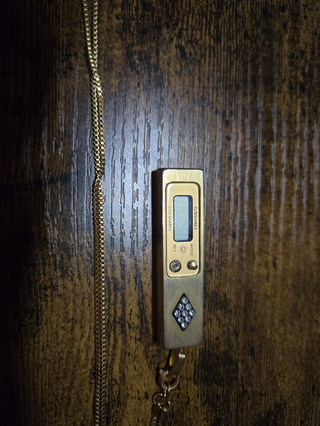 Gold Tone Watch Necklace