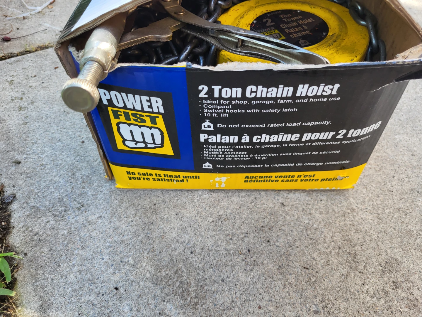 Power Fist 2 Ton Chain Hoist
