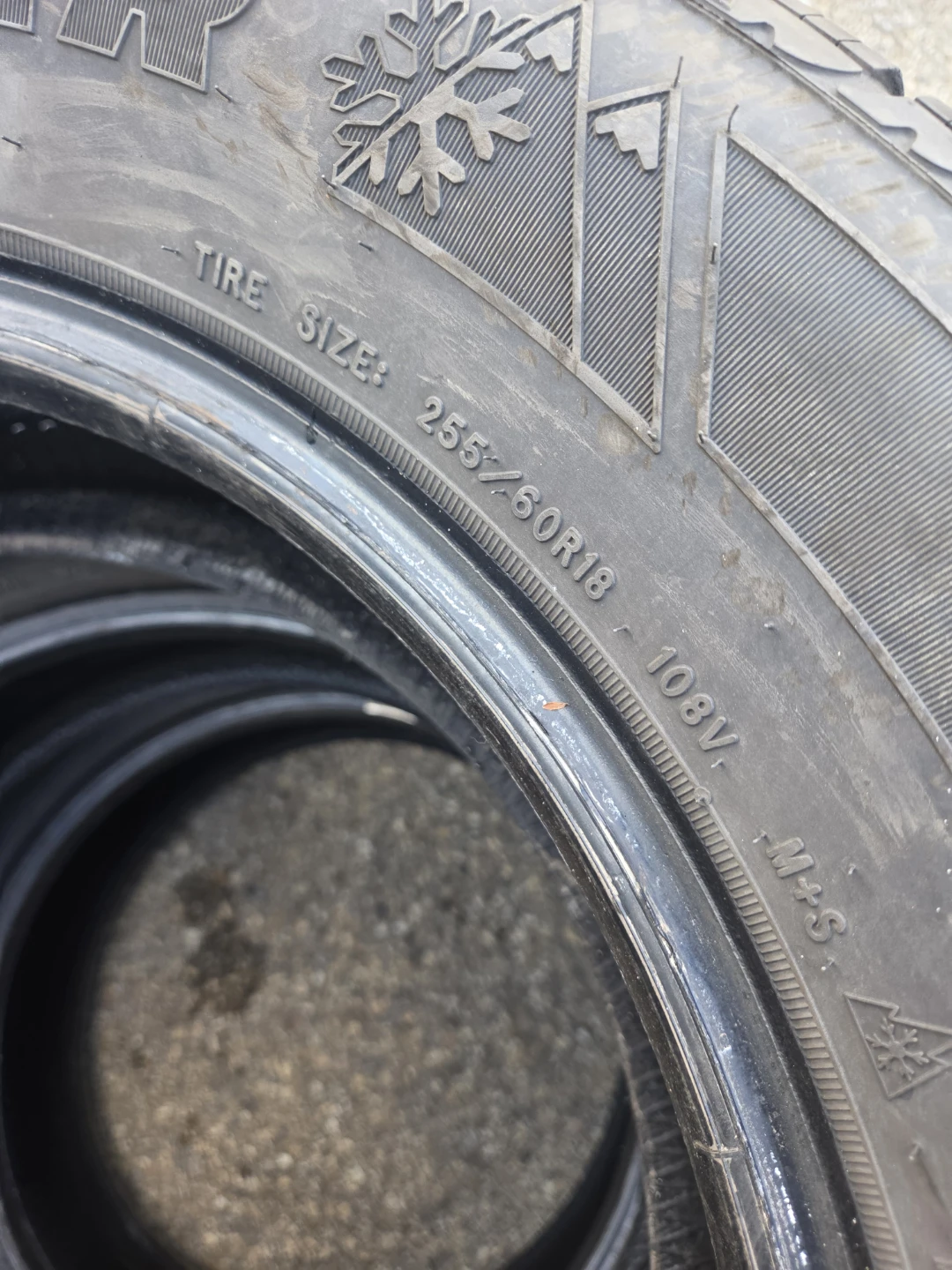 3 Goodyear Eagle Winter Tires - 255/60R18 - photo 4