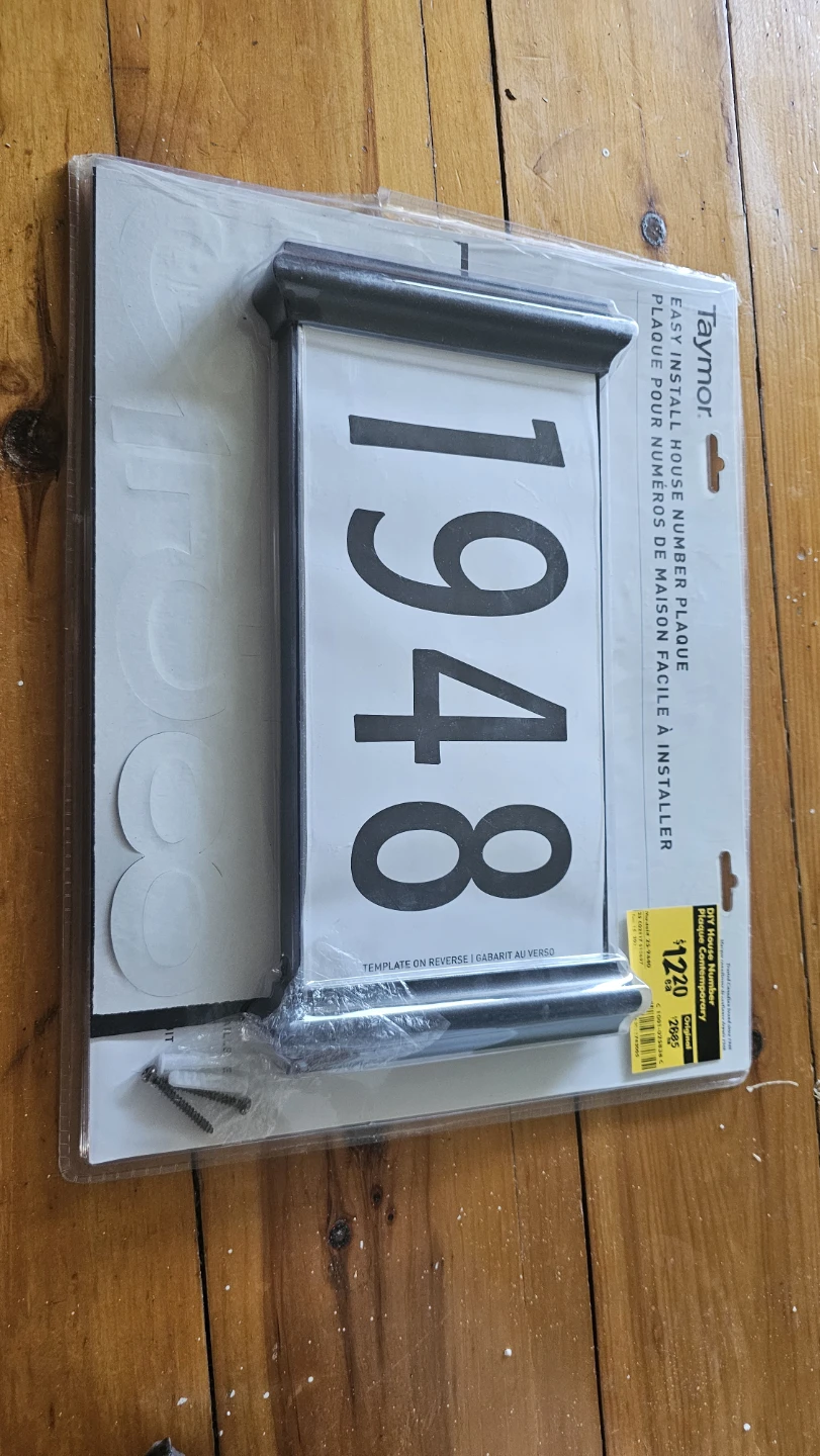 Taymor House Number Plaque