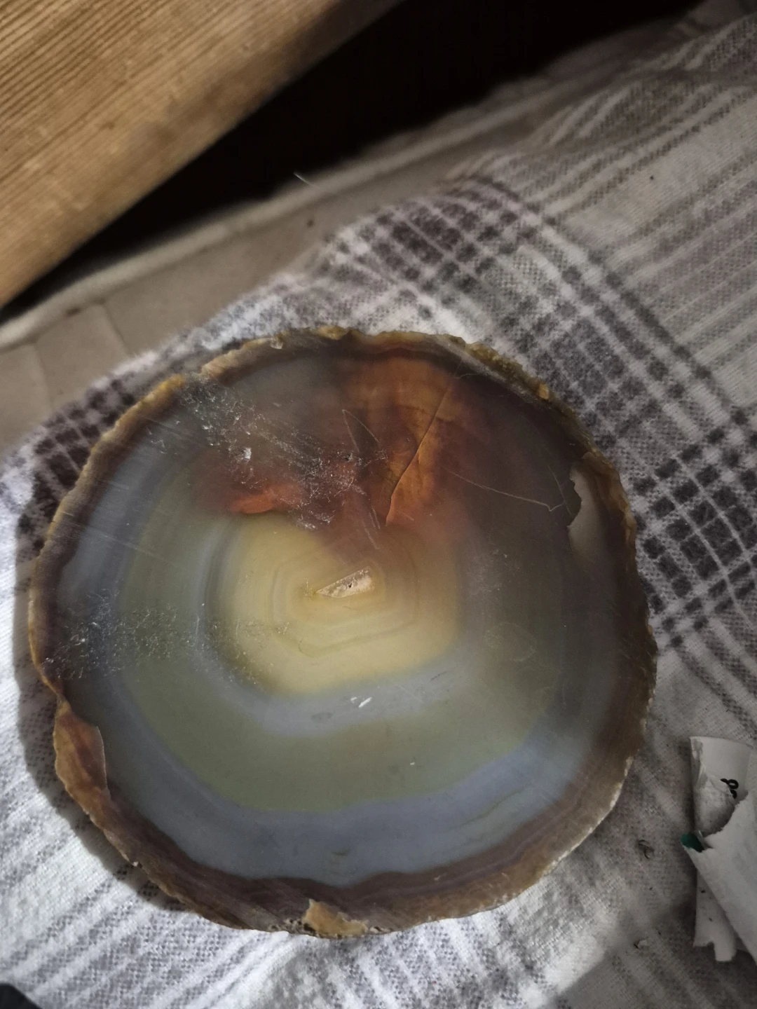 Polished Agate Slice Coaster