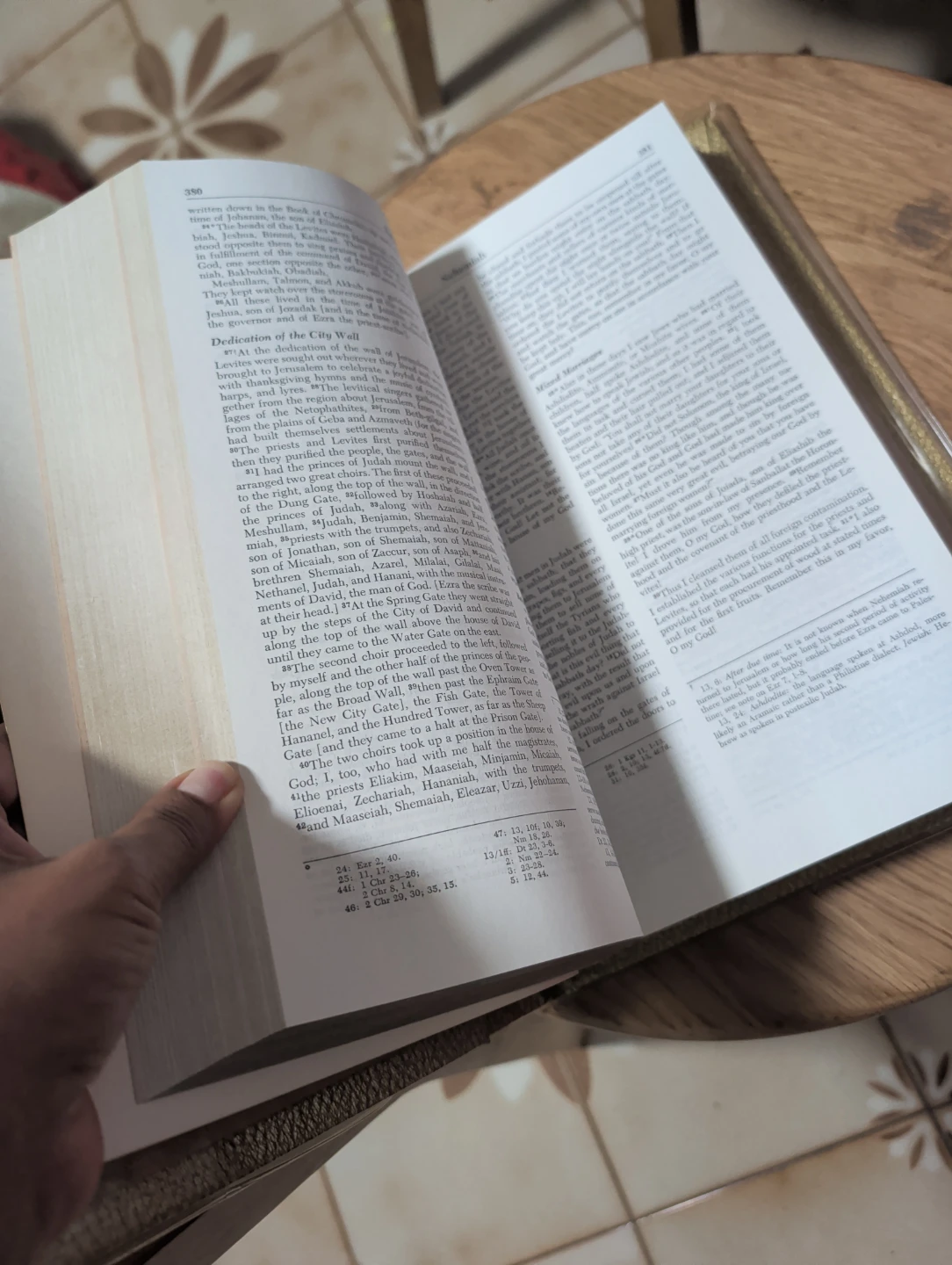 vintage gold-padded hardcover Holy Bible - photo 3