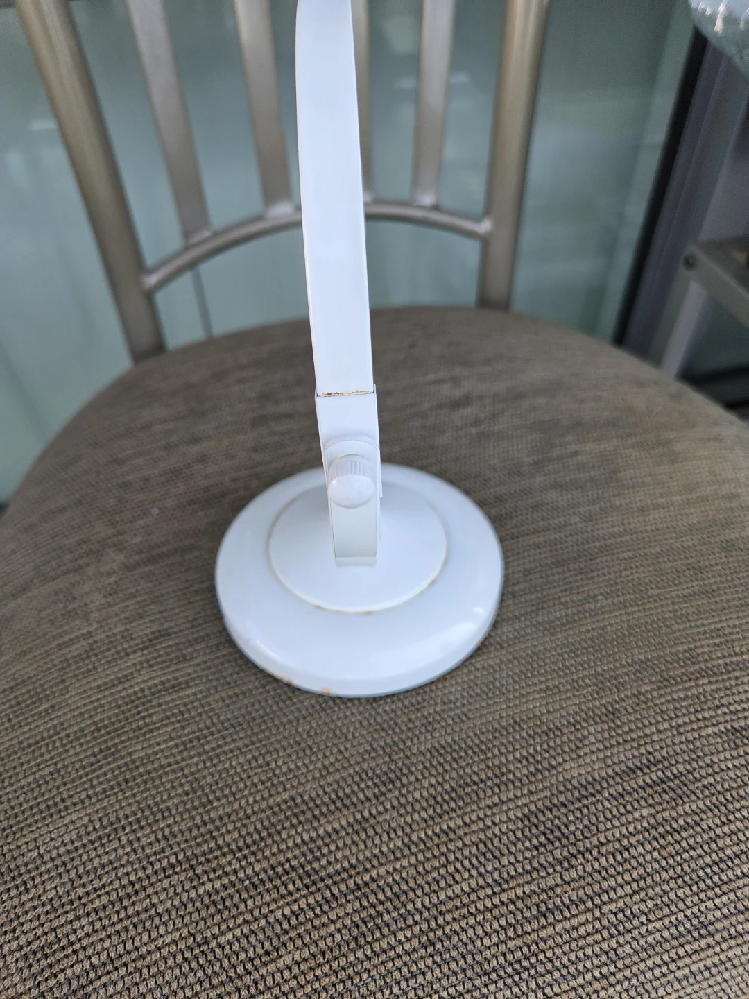 White Tabletop Mirror - photo 2