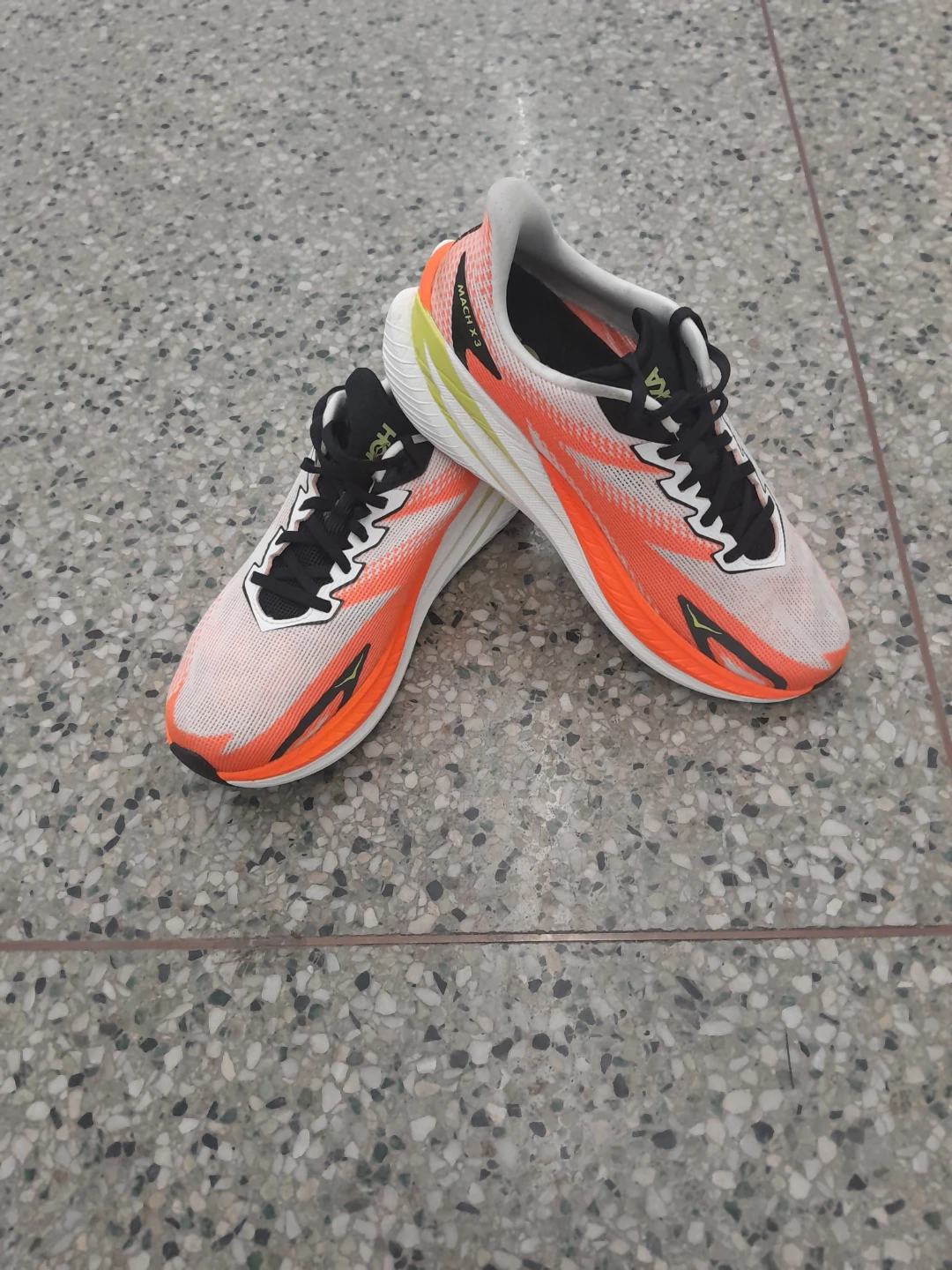 HOKA Mach 5 Running Shoes - Orange/White Men's Size  10.5 - photo 5