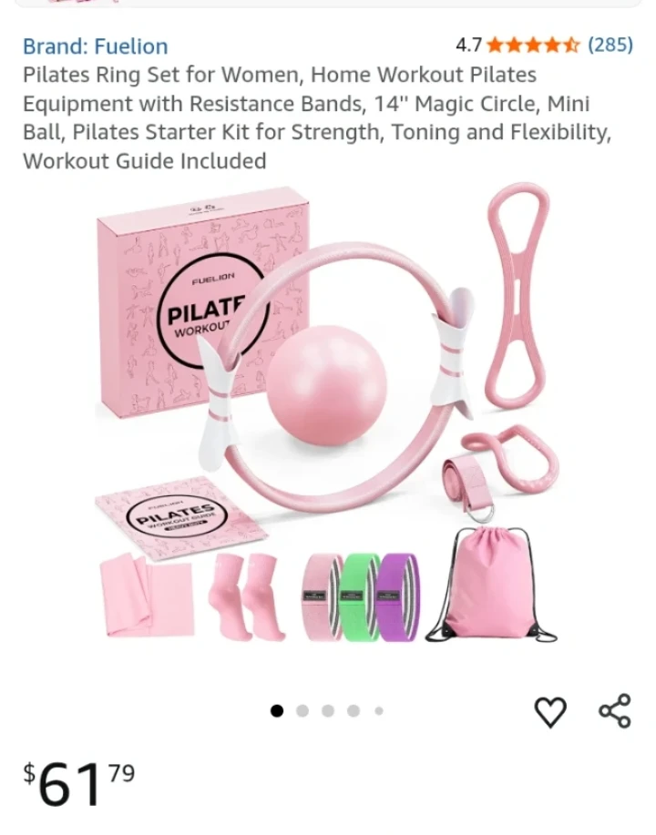 Fuelion Pilates Ring Set for Women