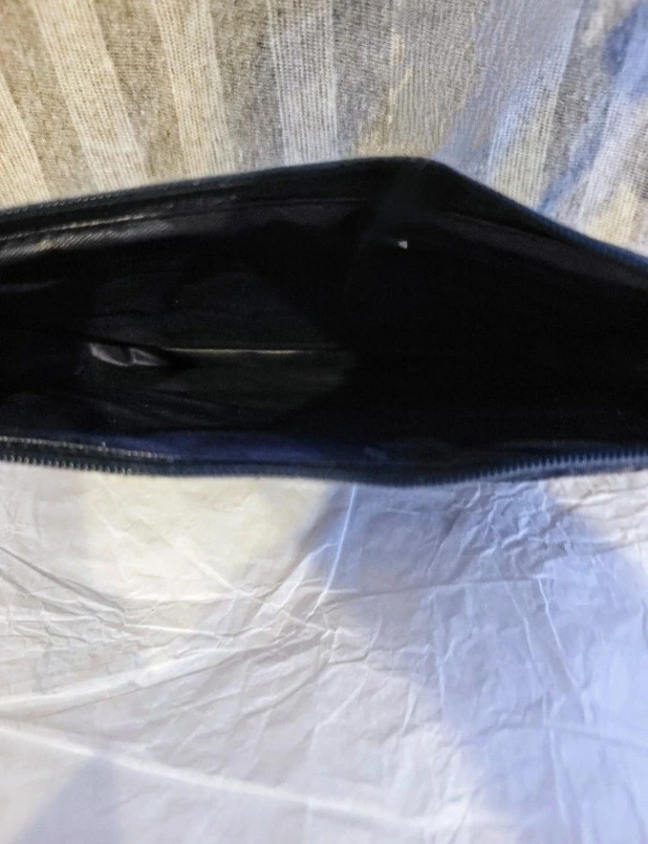 Vintage Pan-Am Quilted Blue Small Toiletry Bag - photo 4