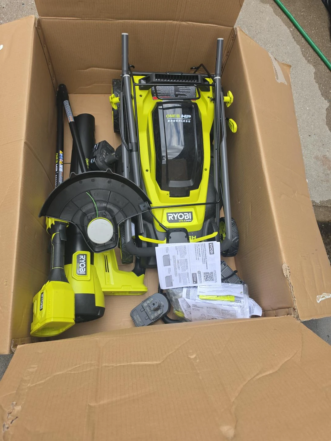 Ryobi ONE+ HP Brushless Lawn Mower and Trimmer Combo Kit