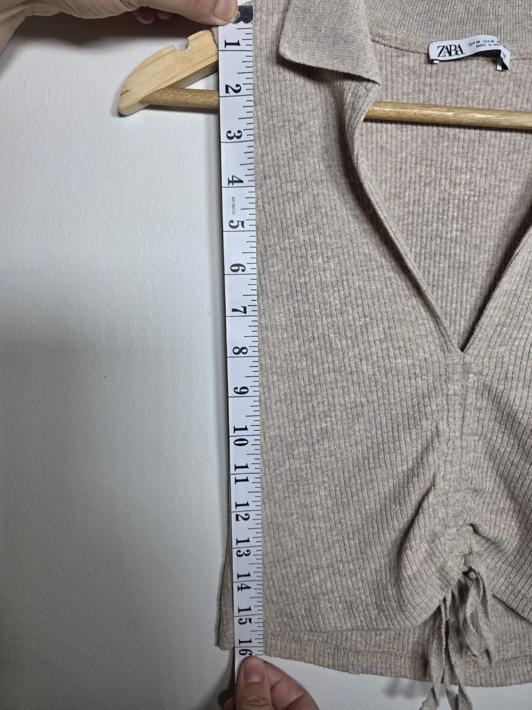 ZARA Ribbed Collared Sleeveless Top - photo 3