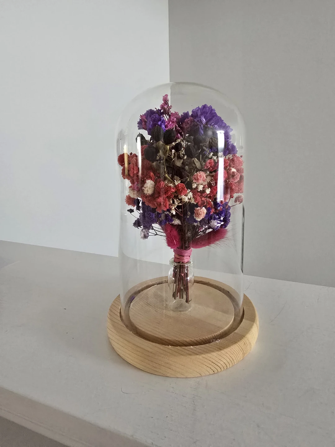 Dried Flower Arrangement in Glass Dome - photo 5