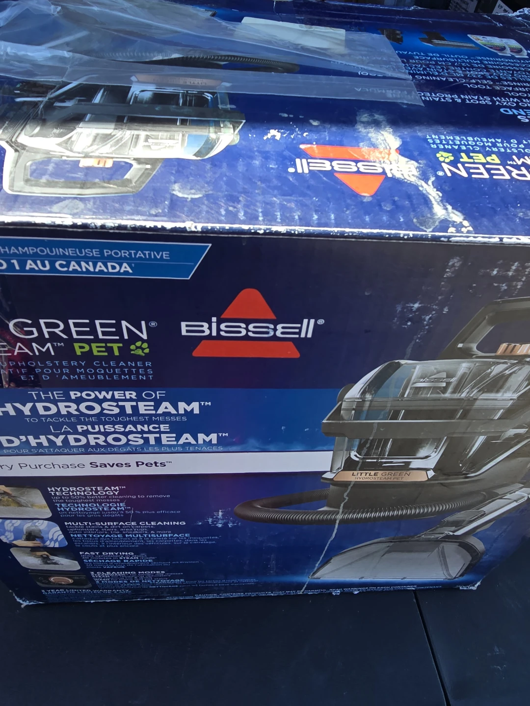 Bissell Little Green Hydrosteam Pet Portable Upholstery Cleaner