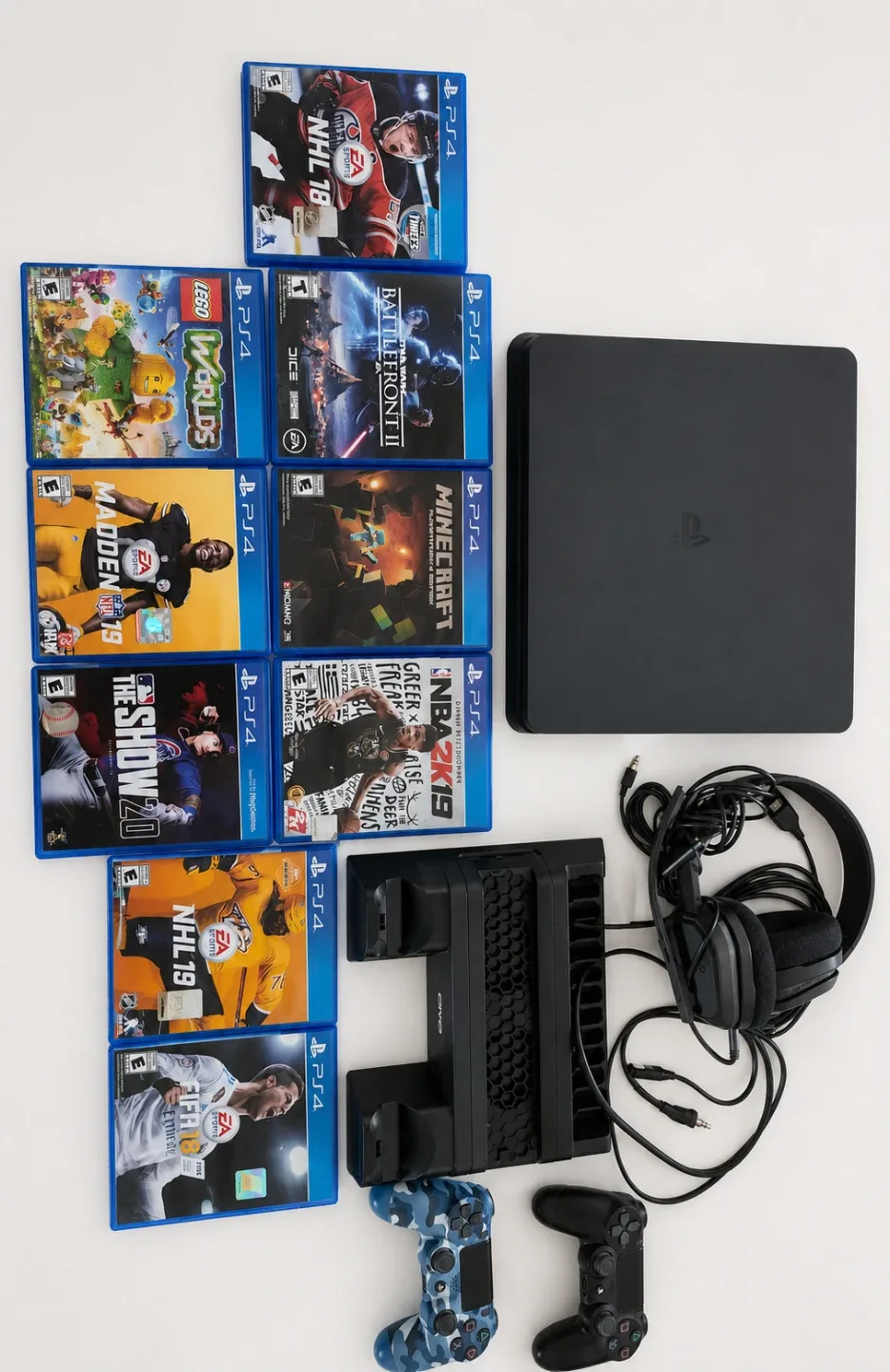 PlayStation 4 Console with Games and Accessories
