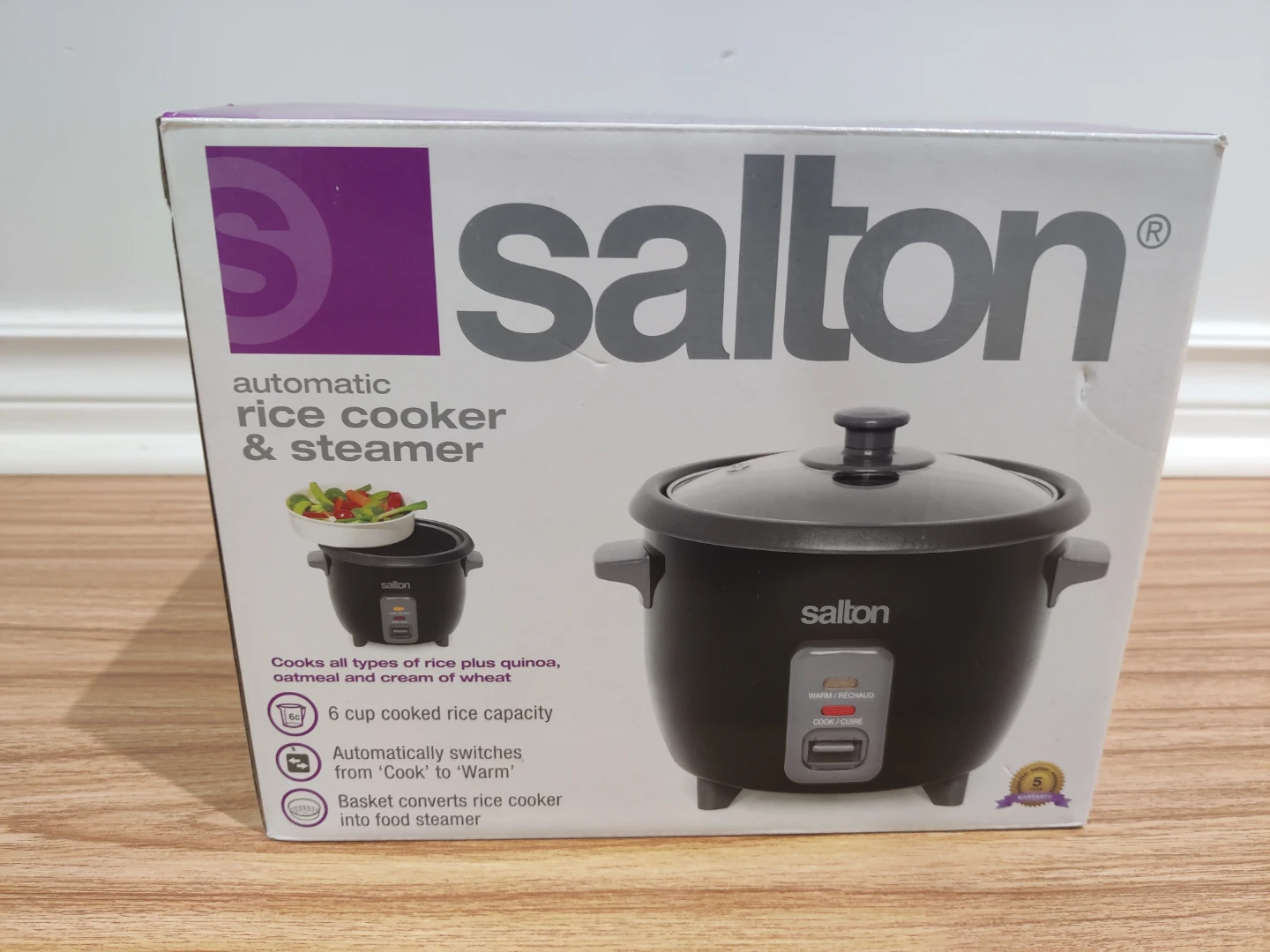 Salton Automatic Rice Cooker & Steamer