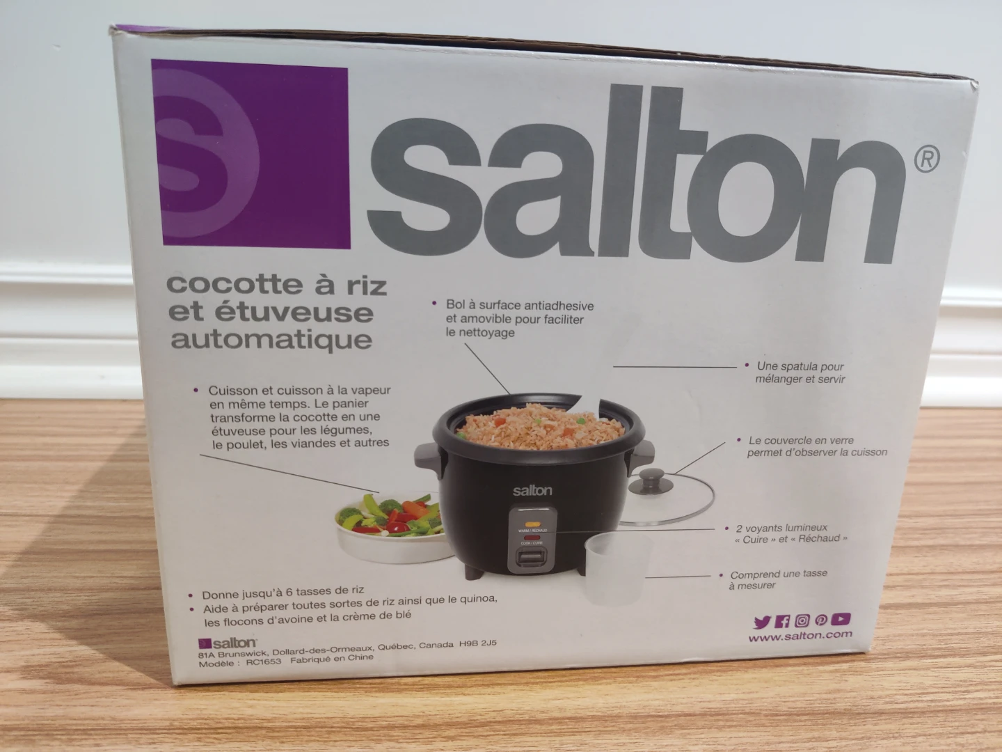 Salton Automatic Rice Cooker & Steamer - photo 2