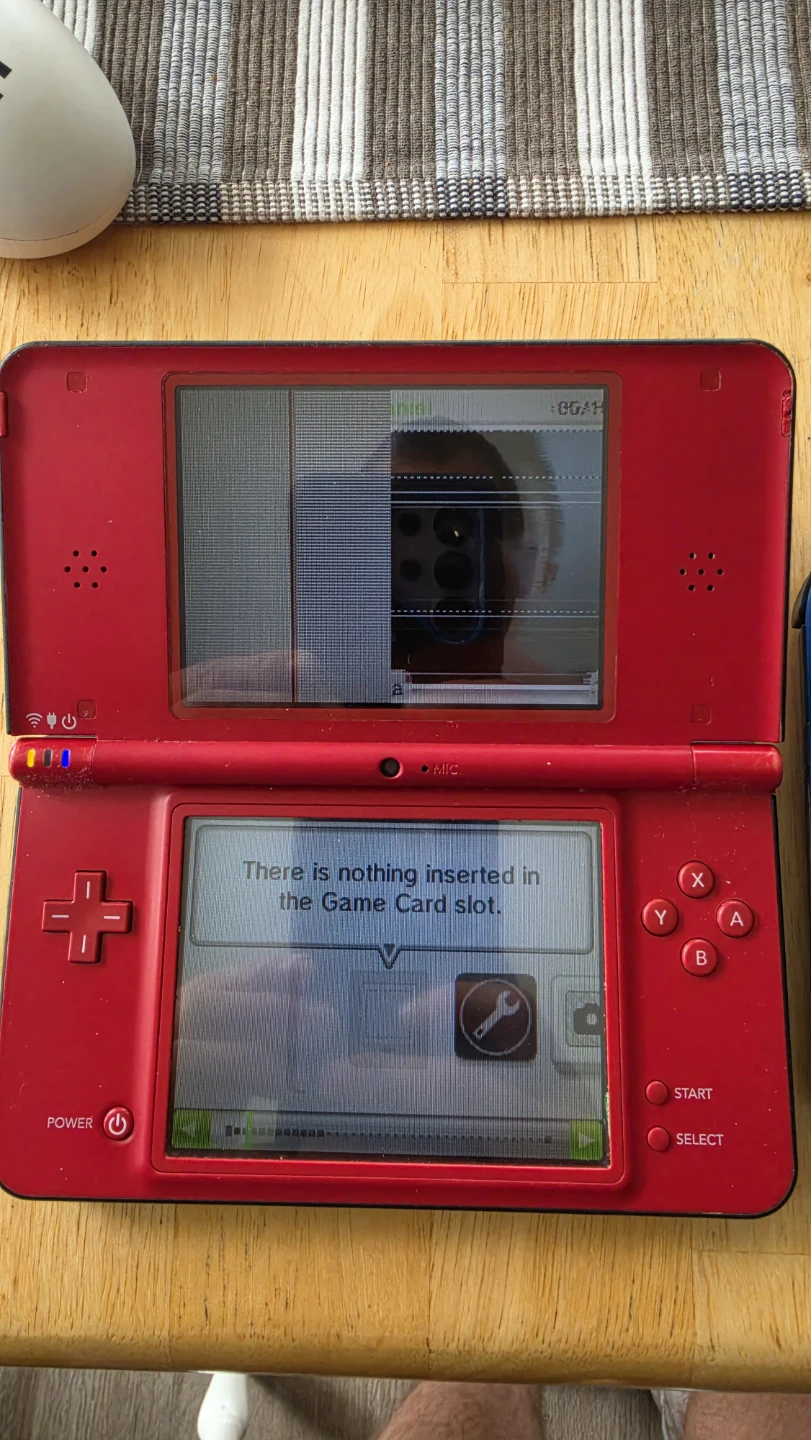 Nintendo DS XL Red & Blue 2DS Bundle Parts only - photo 2