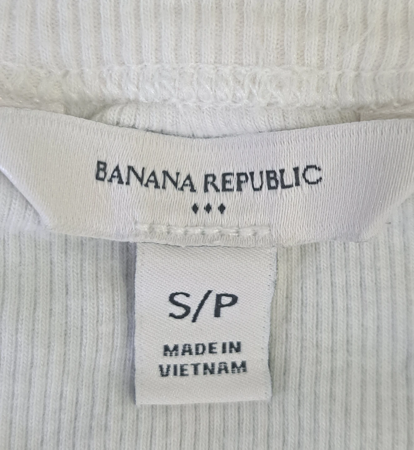 Banana Republic White Ribbed Button-Up Top - photo 2