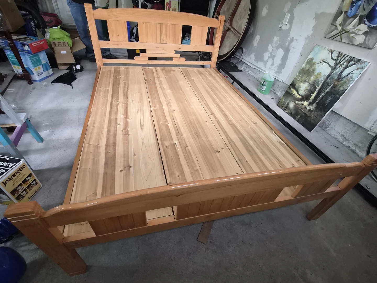 Wooden Bed Frame- queen size