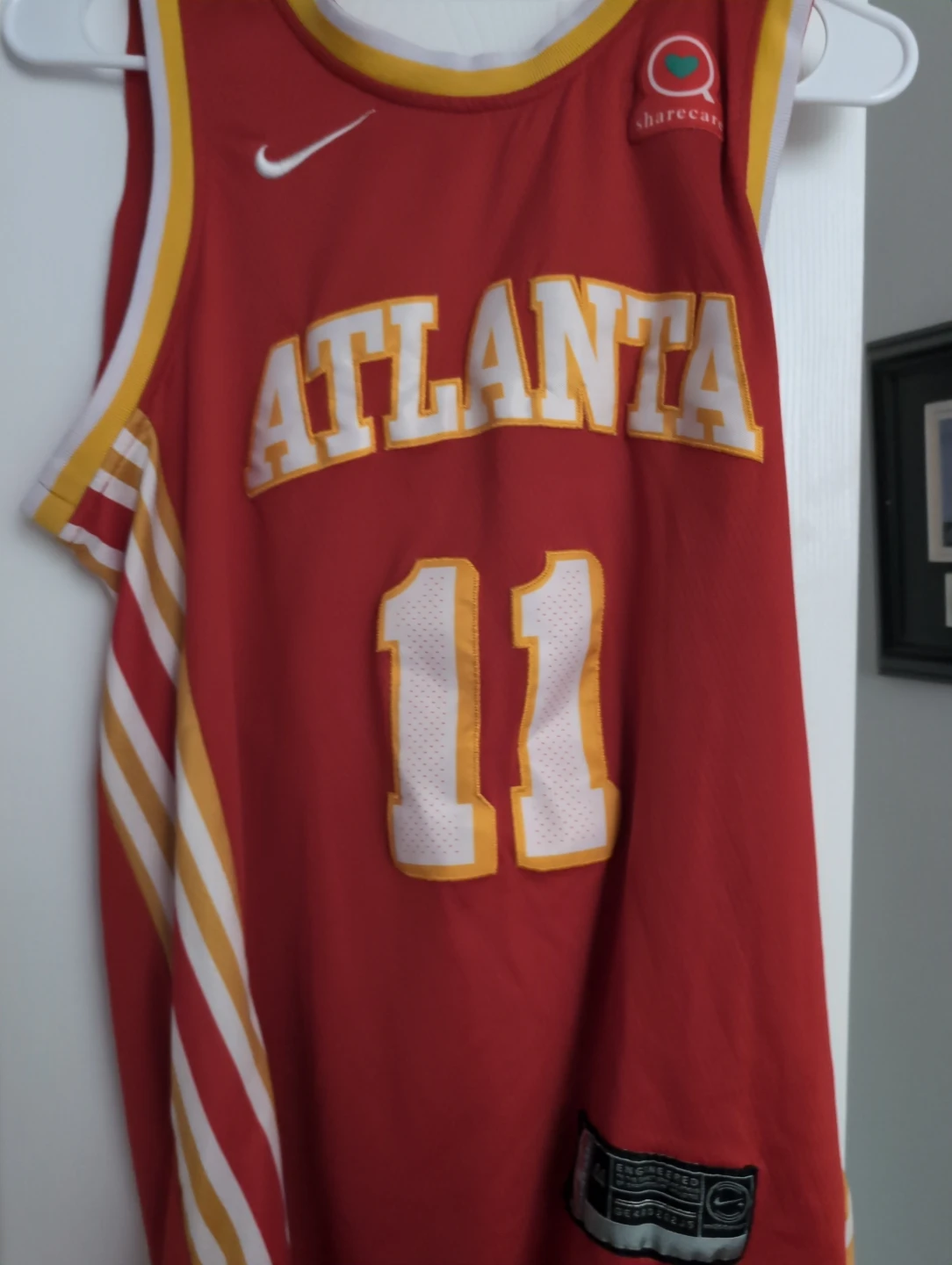 Atlanta Hawks Jersey #11 Nike Red Basketball
