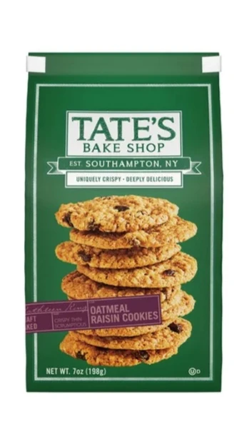 Tate's Bake Shop Oatmeal Raisin Cookies - photo 2