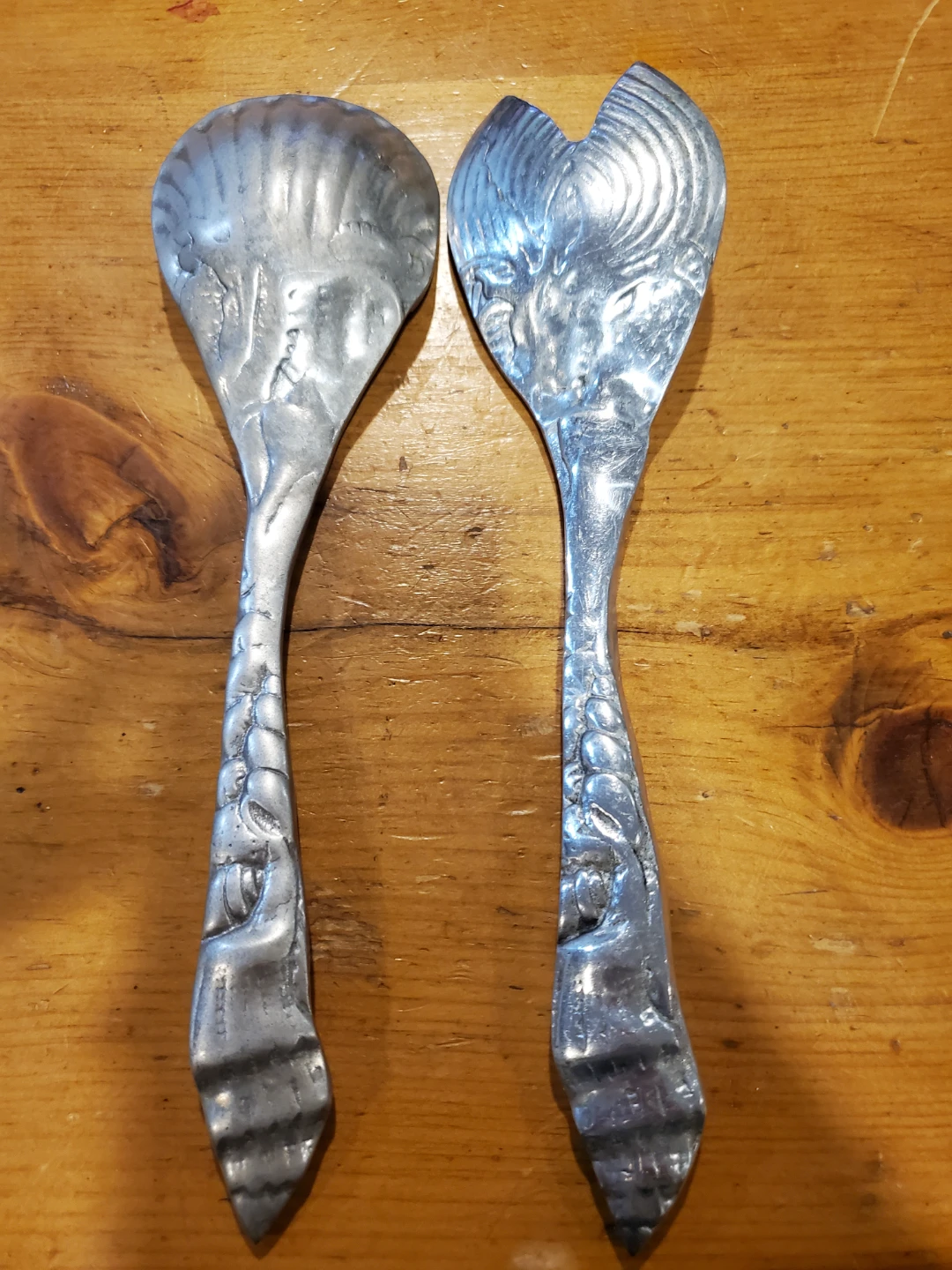 Vintage Ornate Salad Servers - photo 2