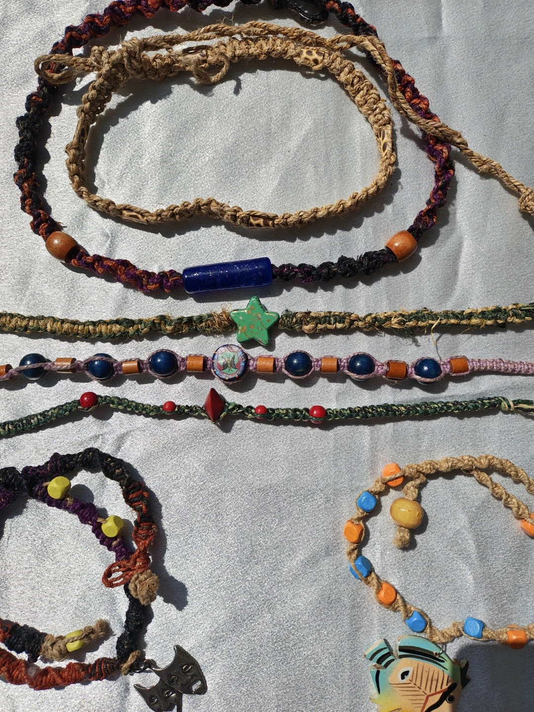 🌿Premium Unworn Handmade Hemp Necklaces (lot of 8) - photo 3