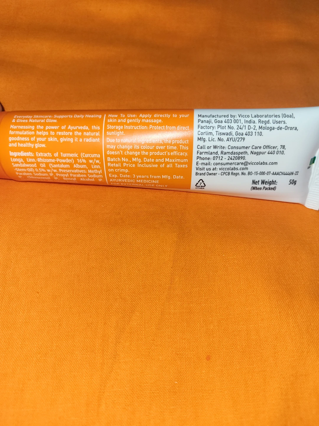 Vicco Turmeric Brightening Cream - photo 2