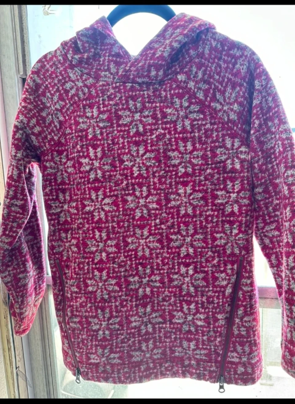 Snowflake pattern Hooded Pullover Sweater/Sweatshirt