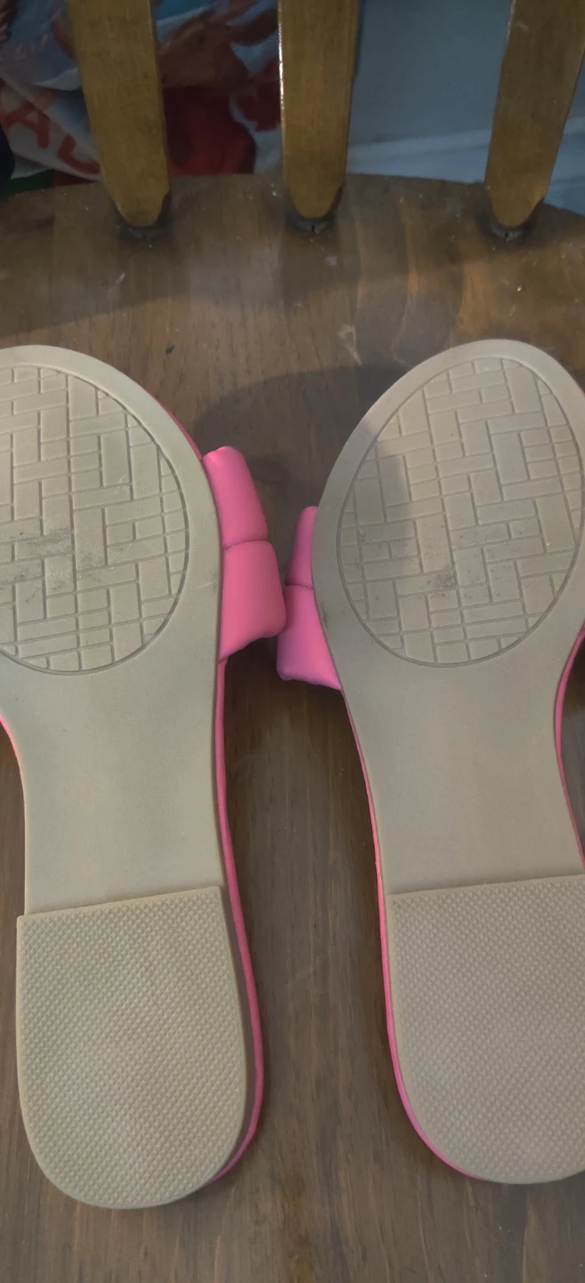 Pink Padded Slide Sandals size 8 - photo 2