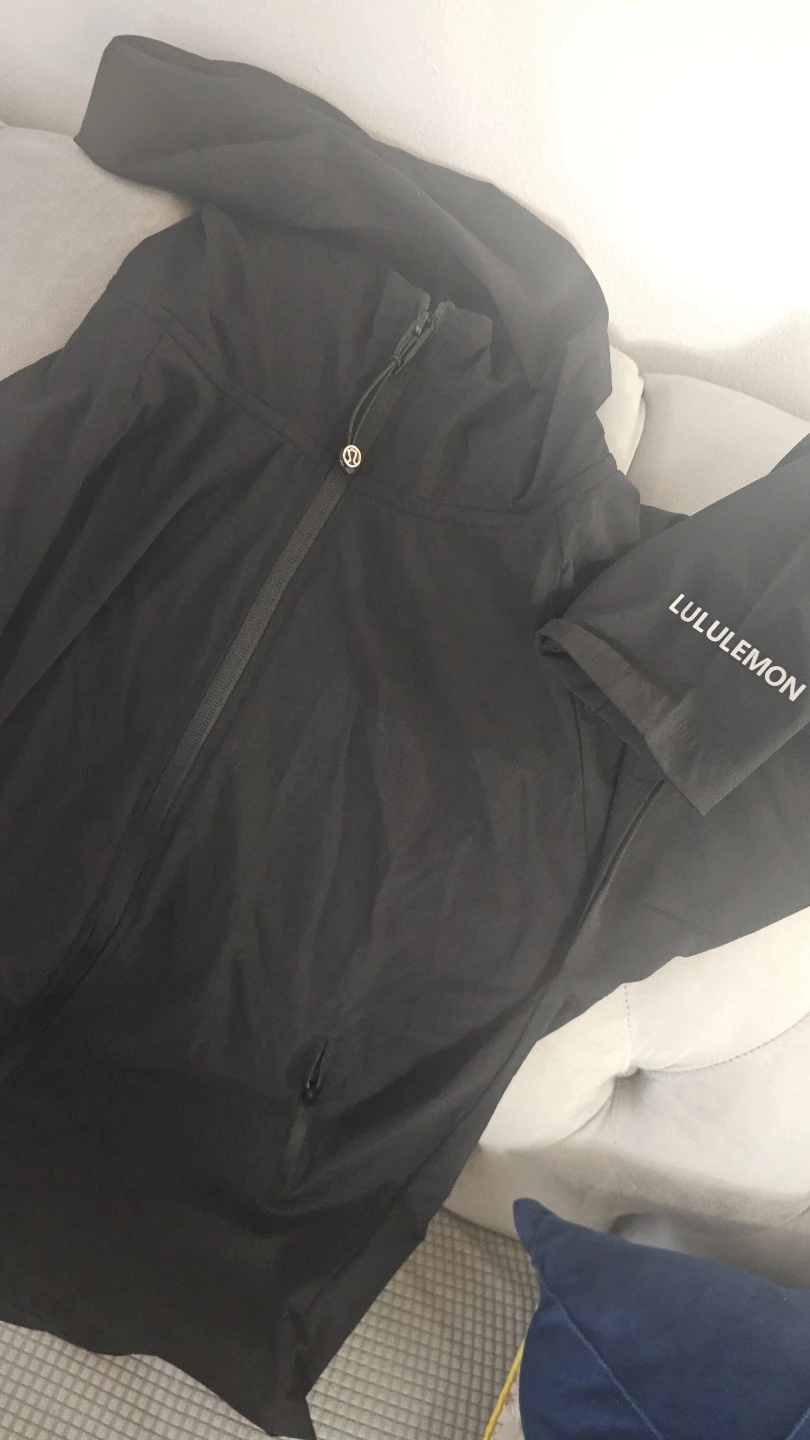Lululemon Black Hooded Jacket light