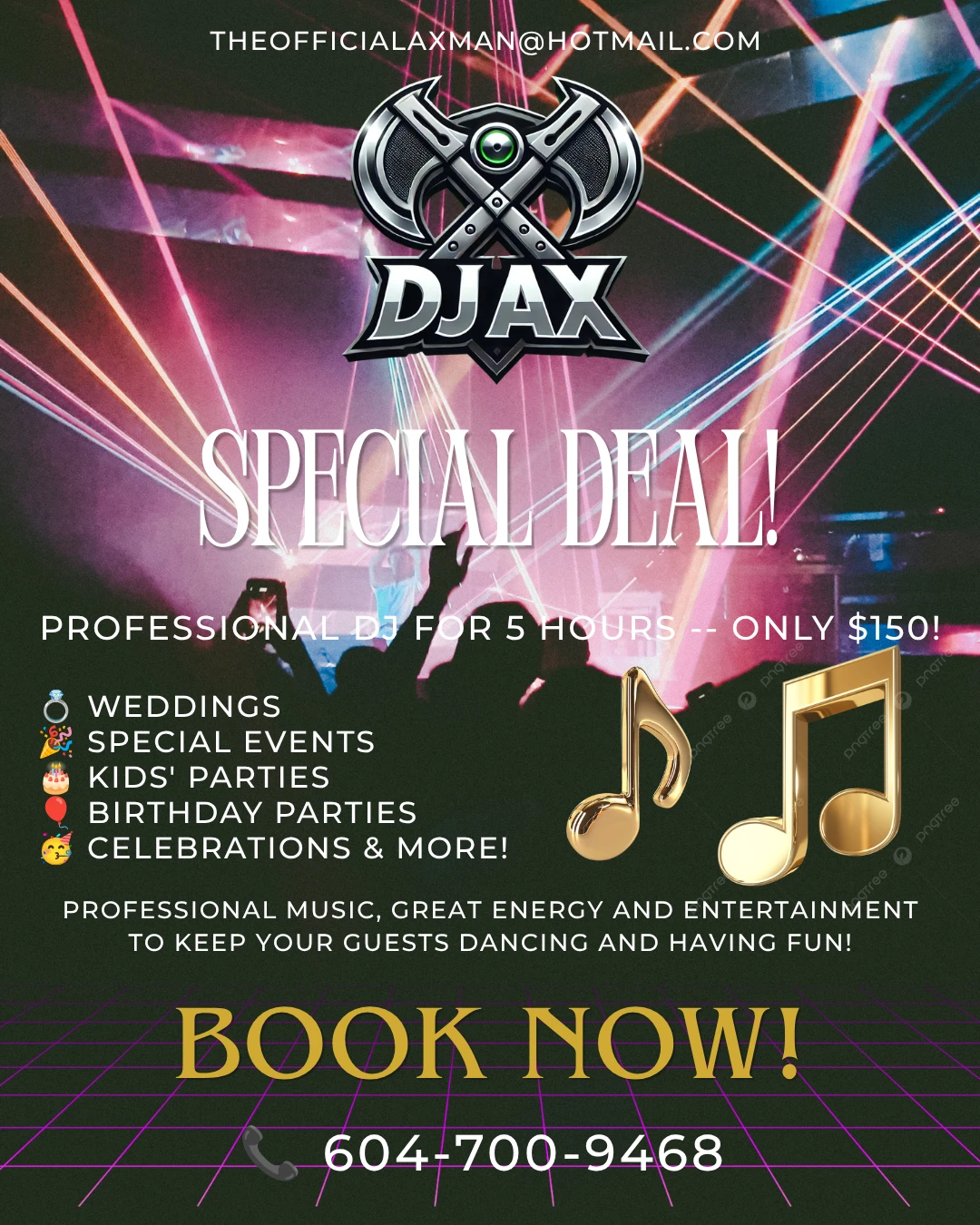 Professional DJ Service -  Special Deal!!